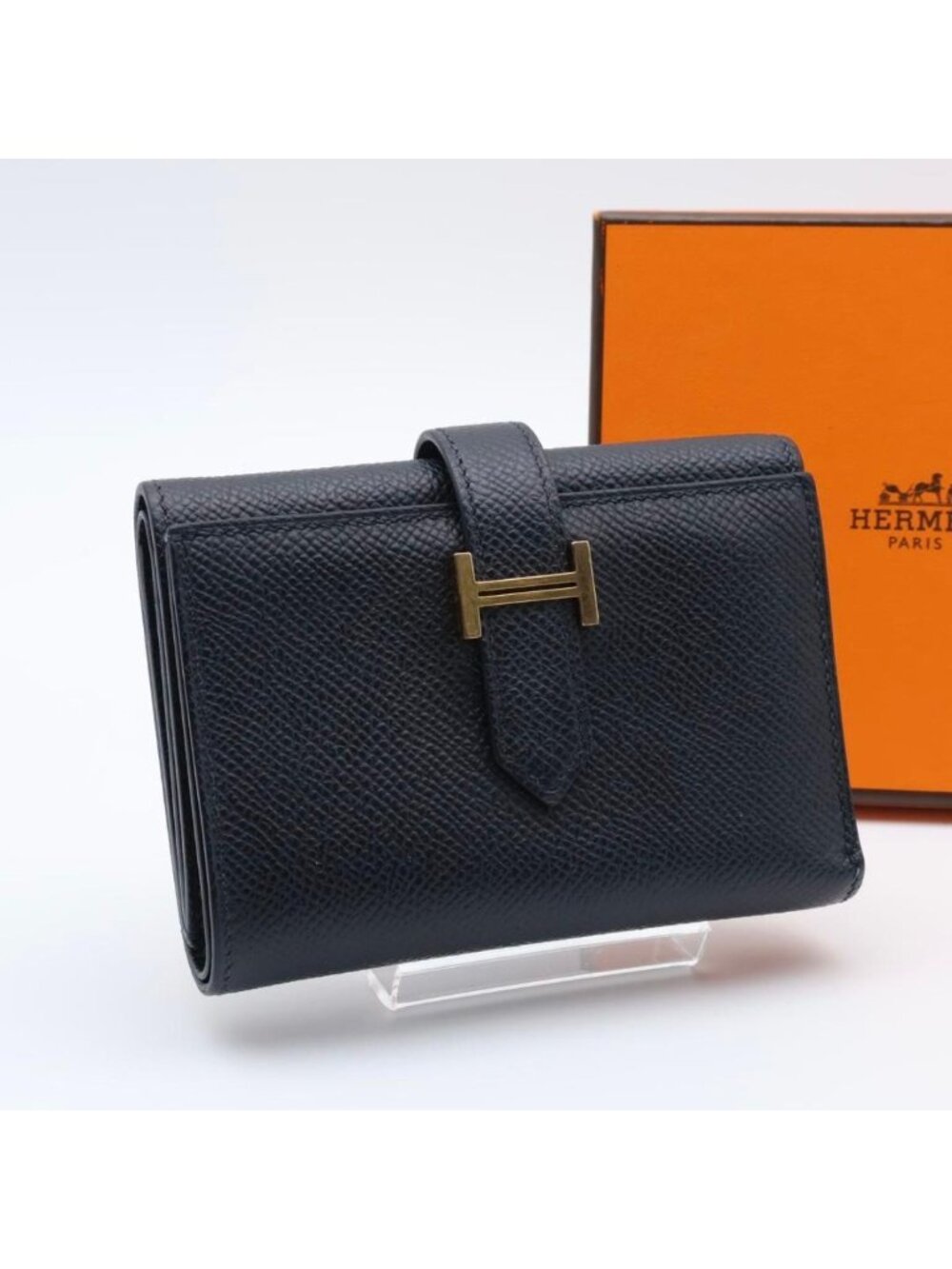 Hermes Super Bearn Combine Trifold Wallet Veau Epsom